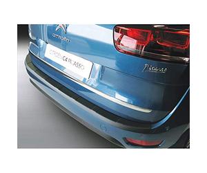 RGM Protector del Parachoques Trasero ABS Compatible con Citroën C4 Picasso 2013- & C4 Spacetourer 2018- 'Ribbed' Negro
