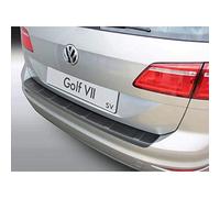 RGM Protector del Parachoques Trasero ABS Compatible con Volkswagen Golf VII Sportsvan 2014-2020 'Ribbed' Negro