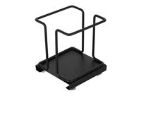 RGOEMHJ Desktop Cup Holder Organizer Household Creative Coffee Sugar Bag Tea Storage Box Metal Adecuado para la oficina(Black-B)