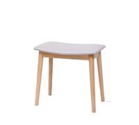 RGOEMHJ Taburete de tocador con cojín Tipo Silla Montar, Taburete otomano Patas Madera Maciza, Banco Piano Moderno for Maquillaje para Descansar(Color 02)