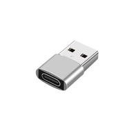 rgrfgQWDS 2 adaptadores USB a tipo C OTG USB-A macho a USB-C hembra convertidor para MacBook (2 piezas negras)