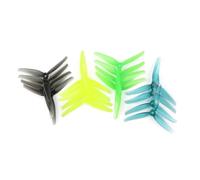 rgrfgQWDS 5140 5 pulgadas FPV Tri-Blade Hélices CW CCW 6 pares para drones de 5" (6 pares F5 gris)