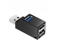 rgrfgQWDS USB 3.0 Hub 1-to-3 Ports for Mini Splitter Box, High-Speed Adapter Extender for PC Laptop U Disk Card Reader