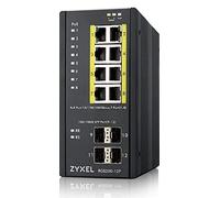 Zyxel - RGS200-12P Gestionado L2 Gigabit Ethernet (10/100/1000) Negro Energía sobre Ethernet (PoE)