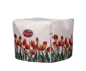 RGV Cubierta para rebanadora - Elegancia y protección con motivo de tulipanes - 100% fabricada en Italia