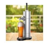 RGWYGCG Dispensador de Cerveza: Convierte Cualquier Lata o Botella en un Barril Estilo Nitro, para Bares de Cerveza, reuniones Familiares, etc.,Silver