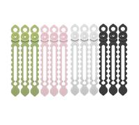 RGYBAO 1 juego de bridas de silicona con ventosas, organizador de cables montado en la pared para uso doméstico y coche, solución multiusos de gestión de cables