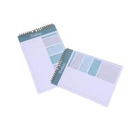 RGYBAO 2 blocs de notas semanales, cuadernos de papelería, planificador diario, cuaderno de gestión para planificar y organizar actividades