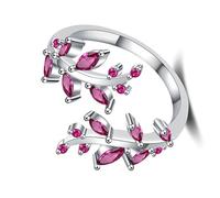 RGYBAO 3 anillos de cobre con diseño artístico de ramitas, joyería ligera para declaración diaria, diamantes, rama, cobre, joyería inspirada en la naturaleza, diseño elegante, One Size, como se