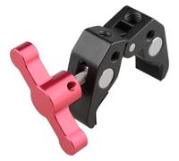 RGYBAO Abrazadera súper cangrejo con agujero de rosca de 1/4 pulgadas 3/8 pulgadas, brazo de montaje de zapata fría para monitor, micrófono, abrazadera de luz de video LED, iluminación resistente