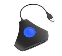 RGYBAO Adaptador USB 3.0 de 4 puertos de transferencia de datos de alta velocidad USB para portátil P5/XSX, PC de escritorio