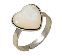 RGYBAO Anillos de aleación con acento de concha auténtica, accesorio versátil de moda para todas las ocasiones, anillos de concha únicos, One Size, como se describe, como se describe