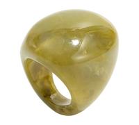 RGYBAO Anillos de resina translúcida que mezclan siluetas curvas de moda, unisex, apilables, regalo para entusiastas de la moda, anillos únicos con efecto mármol, One Size, como se describe, como se