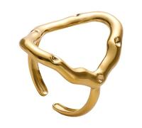 RGYBAO Anillos únicos de acero inoxidable con forma geométrica, cómodos para uso diario, accesorio de dedo para uso diario, elegante para ella, One Size, como se describe, como se describe