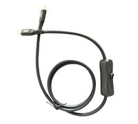 RGYBAO Cable adaptador tipo C con interruptores de palanca que ofrece una carga rápida PD240 W, velocidad de datos de 120 Gbps y cable de control de conmutación USB C de video de 16 K