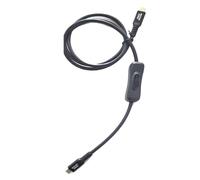 RGYBAO Cable adaptador tipo C con interruptores de palanca que ofrece una carga rápida PD240 W, velocidad de datos de 120 Gbps y cable de control de conmutación USB C de video de 16 K