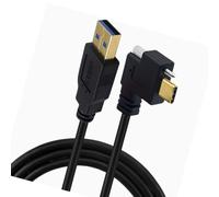 RGYBAO Cable de datos USB C izquierdo y derecho para cámaras industriales, detalle de tornillo que garantiza una transferencia ininterrumpida, cable de cámara industrial de alta velocidad