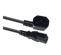 RGYBAO Cable de extensión de alimentación C14 a C13 de 2500 W en ángulo recto para PC y monitor de impresora