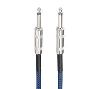 RGYBAO Cable de guitarra de alta densidad de 22 AWG de 6,35 mm macho a macho para escenario y reducciones, ultra denso, resistente, antienredos, doble capa