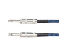 RGYBAO Cable de guitarra de alta densidad de 22 AWG de 6,35 mm macho a macho para escenario y reducciones, ultra denso, resistente, antienredos, doble capa