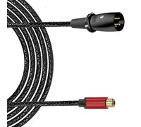 RGYBAO Cable de sonido XLR macho a RCA hembra, contactos dorados, núcleos de cobre, funda de poliuretano flexible, carcasa de metal, para estudio, uso doméstico, XLRs a RCA, chapado en oro