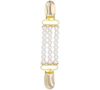 RGYBAO Clip de cárdigan de perlas vintage con cuentas para suéter elegante, joyería de textura acrílica, chal con cuentas, regalo para mujer, 13.8*2.8cm, Acrílico, No es una piedra preciosa