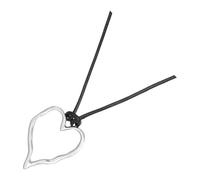 RGYBAO Collar con colgante geométrico único para el cuello, collar de cuerda ajustable, adecuado para entusiastas de la moda moderna, 46+5cm, CCB, No es una piedra preciosa