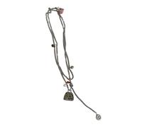 RGYBAO Collar de acero inoxidable con colgante de bolsa pequeña, ideal para parejas jóvenes o amigos cercanos, 81cm, acero de titanio, No es una piedra preciosa