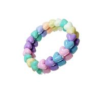 RGYBAO Collar de estrella de dopamina de moda con cuentas de arco iris, característica para mujer, joyería de cadena de capas de moda, Adjustable size, cuentas, No es una piedra preciosa