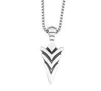 RGYBAO Collar de Gungnir con colgante de mitología nórdica para hombre, estilo retro, resistente, de acero vikingo, amuleto, 5.2x2cm, acero de titanio, No es una piedra preciosa
