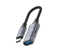 RGYBAO Conectores adaptadores tipo C a USB, ranura para lector de tarjetas de memoria, se conecta instantáneamente para teléfonos móviles, sistemas de ventana, adaptador USB C de aleación de aluminio