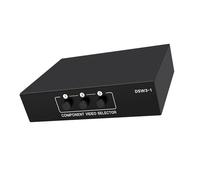 RGYBAO Conmutador de video de componentes 3x1 de 3 puertos YPbPr, señales de estudio, conmutadores de estabilidad, fácil instalación para sistemas, conmutador de video de componentes