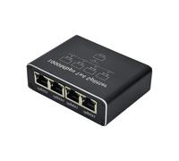 RGYBAO Divisor Ethernet 1 a 2/3/4 de alta velocidad 1000 Mbps adaptador convertidor para routers, pantalla de computadora con cable de alimentación USB