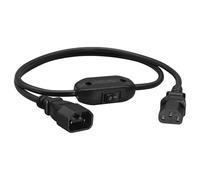 RGYBAO Duty C13 C14 - Cable de extensión de alimentación con interruptores, pieza de repuesto, perfecto para estaciones de trabajo, centros de datos, laboratorios, cable de alimentación
