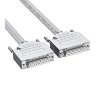 RGYBAO Duty DB25 RS232 - Cable de extensión macho a hembra de 25 pines para transmisión de datos de computadora industrial, cable de temperatura extrema