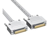 RGYBAO Duty DB25 RS232 - Cable de extensión macho a hembra de 25 pines para transmisión de datos de computadora industrial, cable de temperatura extrema