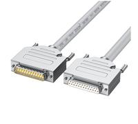 RGYBAO Duty DB25 RS232 - Cable de extensión macho a hembra de 25 pines para transmisión de datos de computadora industrial, cable de temperatura extrema