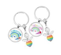 RGYBAO Elegante llavero de abejas de abeja elegante con dije de metal para llevar todos los días y accesorios de moda, llavero de abejas de moda, e, Talla única