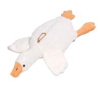 RGYBAO Estuche para lápices de peluche con diseño de gansos de dibujos animados, estuche de gran capacidad, bolsa para lápices, suministros de vuelta a la escuela, White, 25x48x30cm