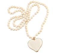 RGYBAO Ethnic Styles - Collar con colgante de corazón turquesa para mujer, cadena larga vintage ajustable, Length: 86-88cm, Heart: 4cm, Bead: 8mm, Turquesa, No es una piedra preciosa