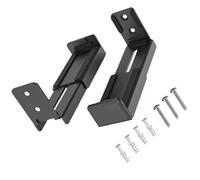 RGYBAO General - Soporte de pared para altavoces de metal, almohadilla de silicona antivibración, fácil instalación, estable para sistemas de sonido compatibles con Bluetooth, soporte de altavoces de