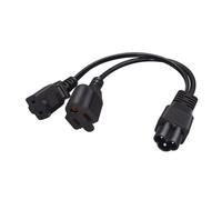 RGYBAO IEC320 a NEMA1 15R y 5 adaptadores 15R Cable de 1 pie de longitud para compartir energía eficiente Cable divisor de alimentación