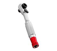 RGYBAO Llave de carraca bidireccional de 1/4 pulgadas de acero con mango moleteado para un mejor agarre en condiciones