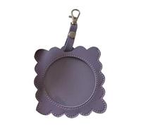 RGYBAO Llavero de piel sintética con temática de anime con pequeñas bolsas para organización, accesorio multifuncional, Purple, 58 mm
