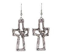 RGYBAO Pendientes religiosos de moda, aretes de gota, collar religioso adecuado para la mujer moderna, 6X2.2CM, Metal, No es una piedra preciosa