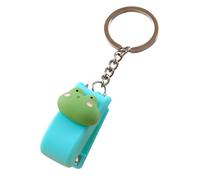 RGYBAO Pequeña grapadora de dibujos animados con llavero, 20 hojas, tamaño de bolsillo, grapadora para oficina, escuela y viajes