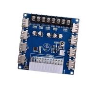 RGYBAO Placa de extensión de fuente de alimentación para computadora con 8 puntos de carga USB y 5 tomas eléctricas, fácil de usar para pruebas de dispositivos