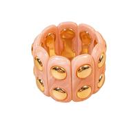 RGYBAO Pulsera elipsoidal de colofonia de grado de color, flexible, elástica, joyería topológica para uso diario, fiestas, donaciones, joyería elástica de resina única, talla única, como se describe