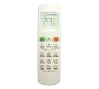 RGYBAO RM12F - Control remoto de aire acondicionado, alcance de distancia estable, 8-10 metros, diseño de botón inglés, emparejamiento no necesario, lectura LCD, carcasa blanca de repuesto para