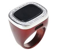 RGYBAO Upgrades - Contador electrónico de dedos Tasbih con pantalla grande, anillos inteligentes de oración islamista y alerta Azan, anillos de oración unisex islamistas inteligentes